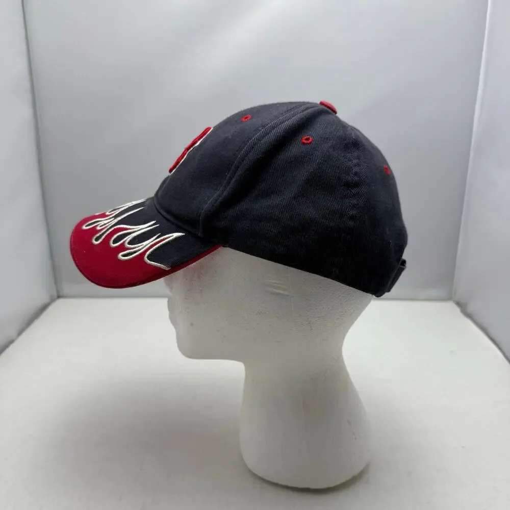 Boston Red Sox Navy Blue Flame Brim Youth Hook & Loop Hat '47 Brand